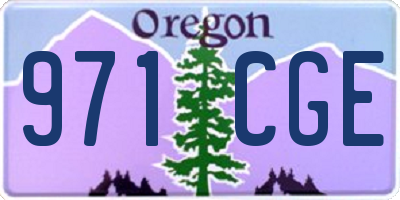 OR license plate 971CGE