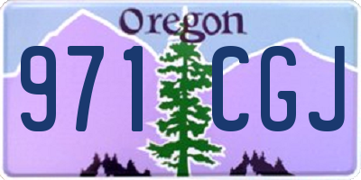OR license plate 971CGJ