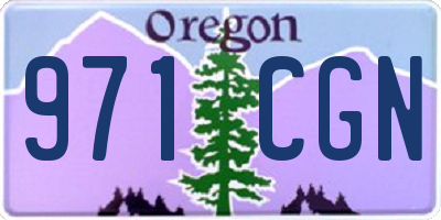 OR license plate 971CGN