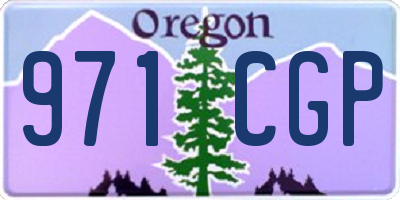 OR license plate 971CGP