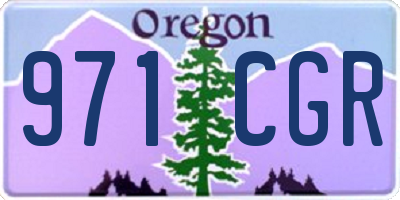 OR license plate 971CGR