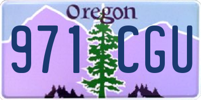 OR license plate 971CGU