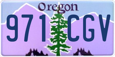 OR license plate 971CGV