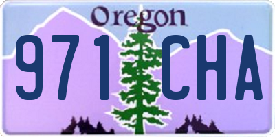OR license plate 971CHA