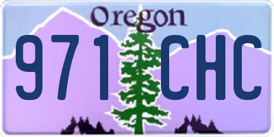 OR license plate 971CHC
