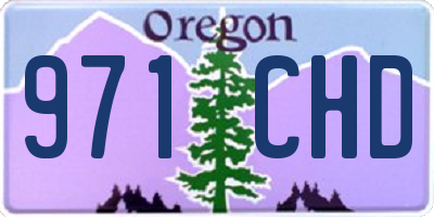 OR license plate 971CHD