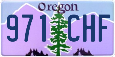 OR license plate 971CHF