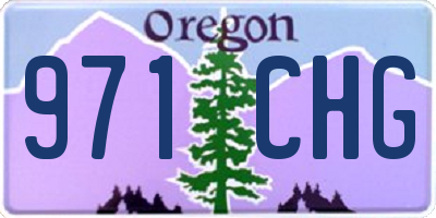 OR license plate 971CHG