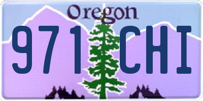 OR license plate 971CHI