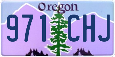OR license plate 971CHJ