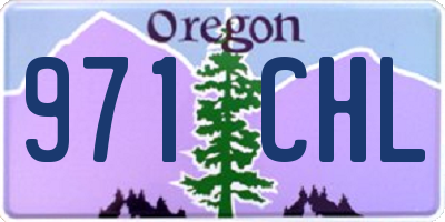 OR license plate 971CHL