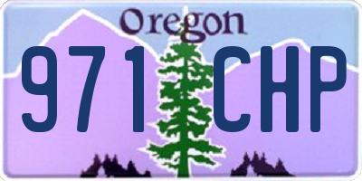 OR license plate 971CHP