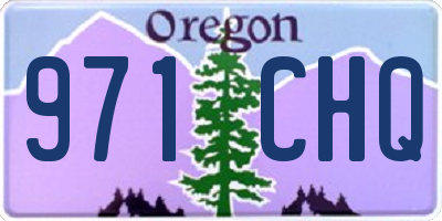 OR license plate 971CHQ