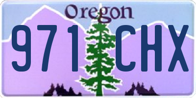 OR license plate 971CHX
