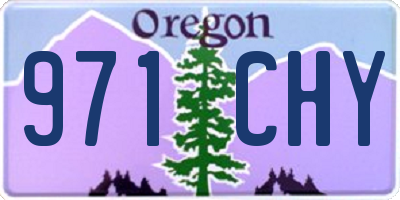 OR license plate 971CHY