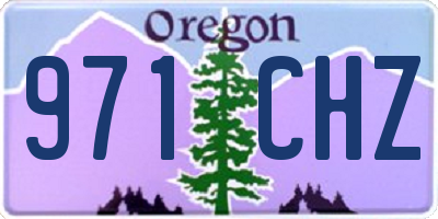 OR license plate 971CHZ