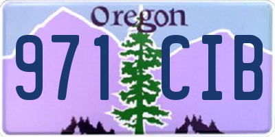 OR license plate 971CIB