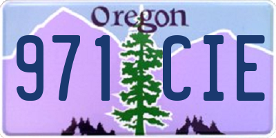 OR license plate 971CIE