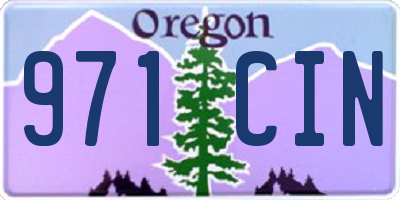 OR license plate 971CIN