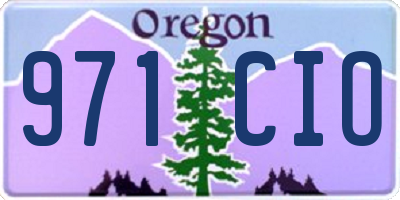 OR license plate 971CIO