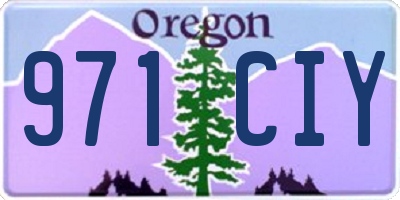 OR license plate 971CIY