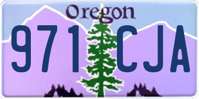 OR license plate 971CJA