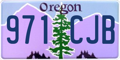 OR license plate 971CJB