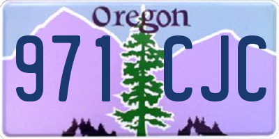 OR license plate 971CJC