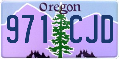 OR license plate 971CJD