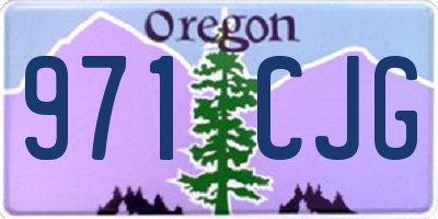 OR license plate 971CJG