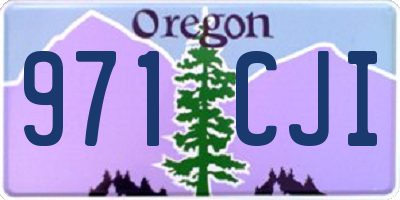 OR license plate 971CJI