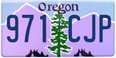 OR license plate 971CJP
