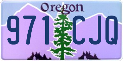 OR license plate 971CJQ
