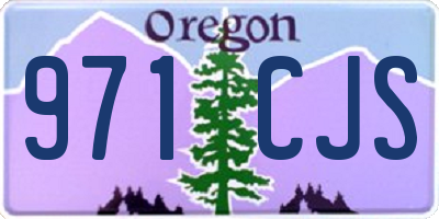 OR license plate 971CJS