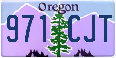 OR license plate 971CJT