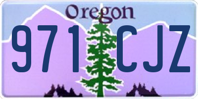 OR license plate 971CJZ