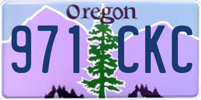 OR license plate 971CKC