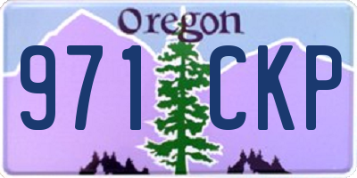 OR license plate 971CKP