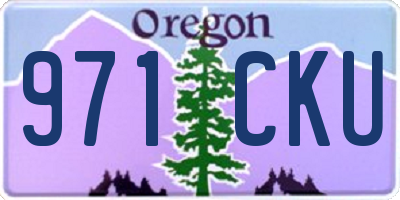OR license plate 971CKU