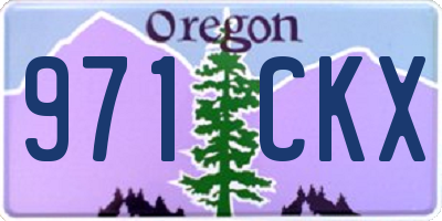 OR license plate 971CKX