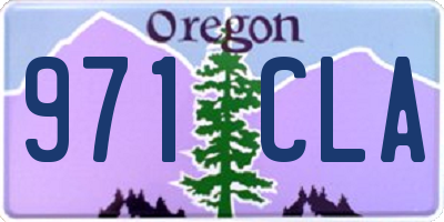 OR license plate 971CLA