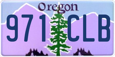 OR license plate 971CLB