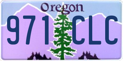 OR license plate 971CLC