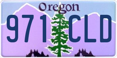 OR license plate 971CLD