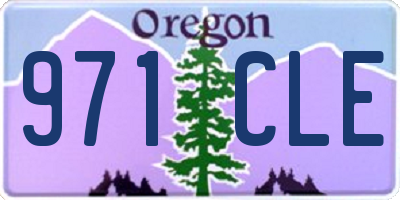 OR license plate 971CLE