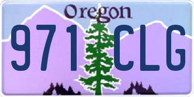 OR license plate 971CLG