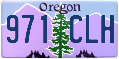 OR license plate 971CLH