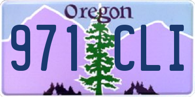 OR license plate 971CLI