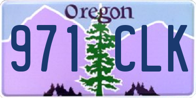 OR license plate 971CLK