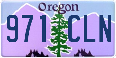 OR license plate 971CLN